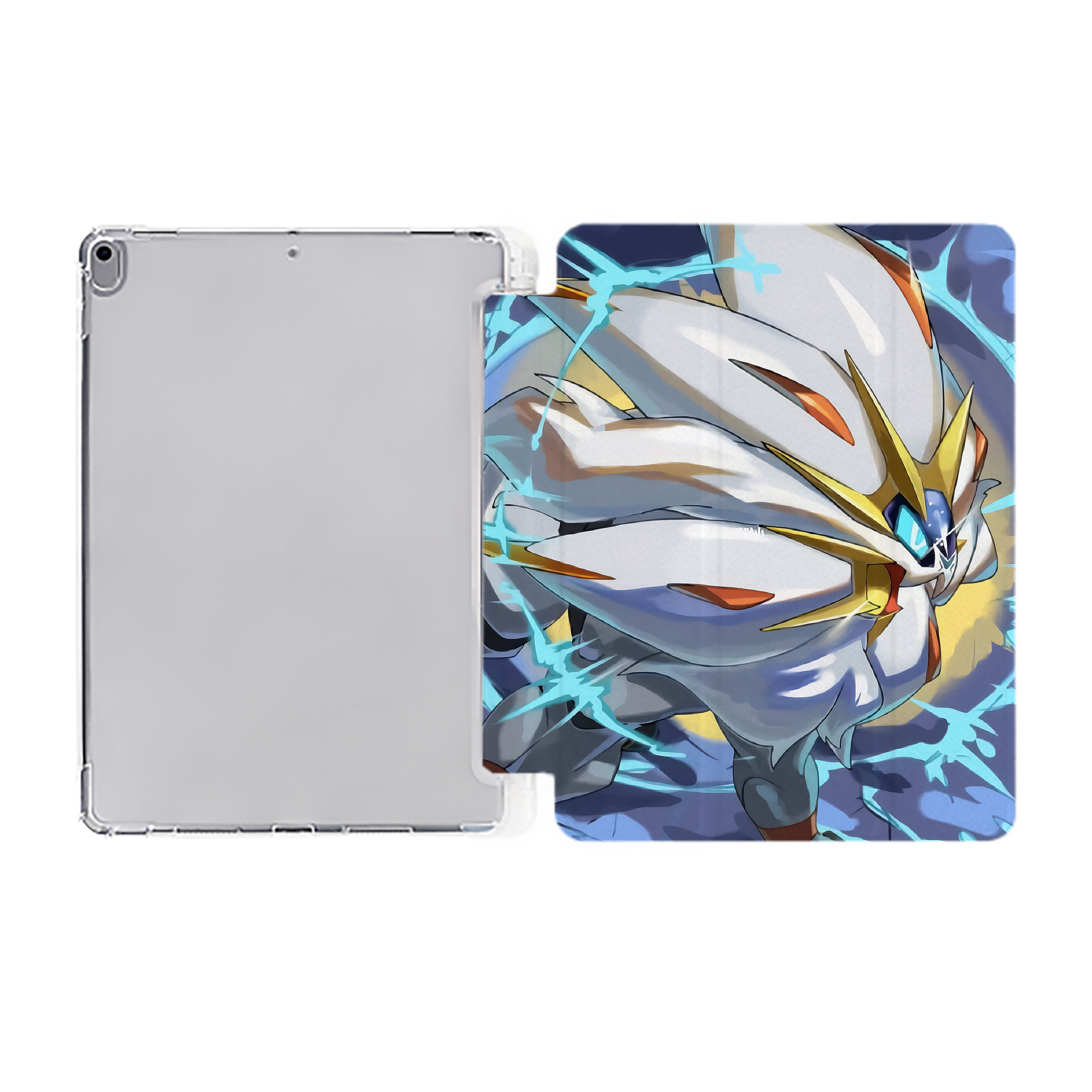 （画像用） ポケットモンスター Pokémon IPad ケース ペン収納付き 三つ折りスタンド PUレザー×シリコン 対応機種9.5/10.5/10.9インチ